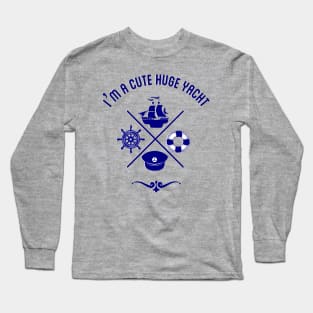 Cute Yacht Long Sleeve T-Shirt